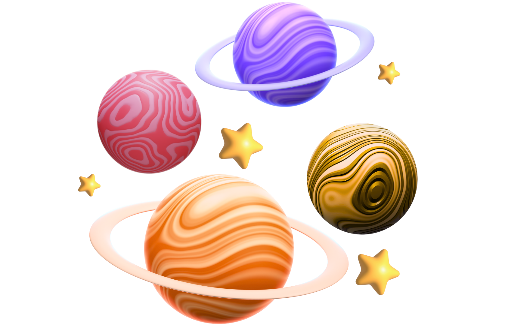 Sistema solar de oportunidades y estrellas brillantes de FactusRH
